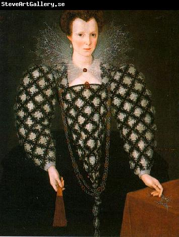 GHEERAERTS, Marcus the Younger Portrait of Mary Rogers: Lady Harrington dfg